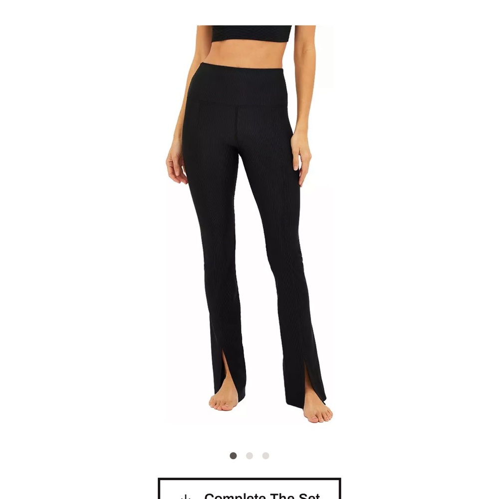 Beach Riot Charcoal Striped Leggings